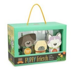 Kathy Ireland 3-Piece Lil Blocky Books Set, Puppy